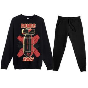 Bombs Away Trash Polka Premium Crewneck Sweatsuit Set