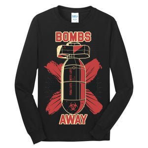 Bombs Away Trash Polka Tall Long Sleeve T-Shirt