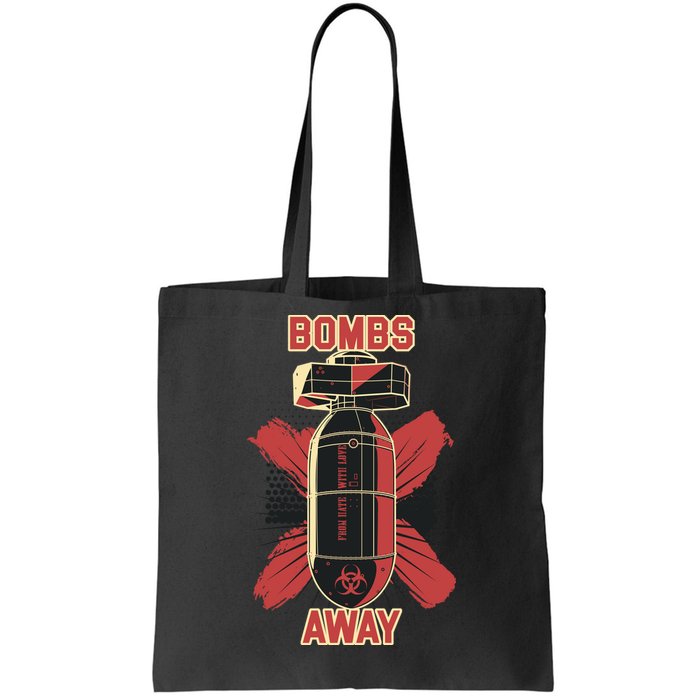 Bombs Away Trash Polka Tote Bag