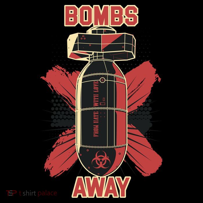 Bombs Away Trash Polka Magnet