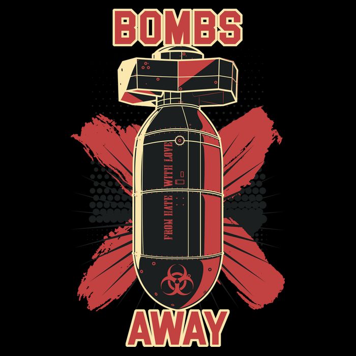 Bombs Away Trash Polka Youth Performance Sprint T-Shirt