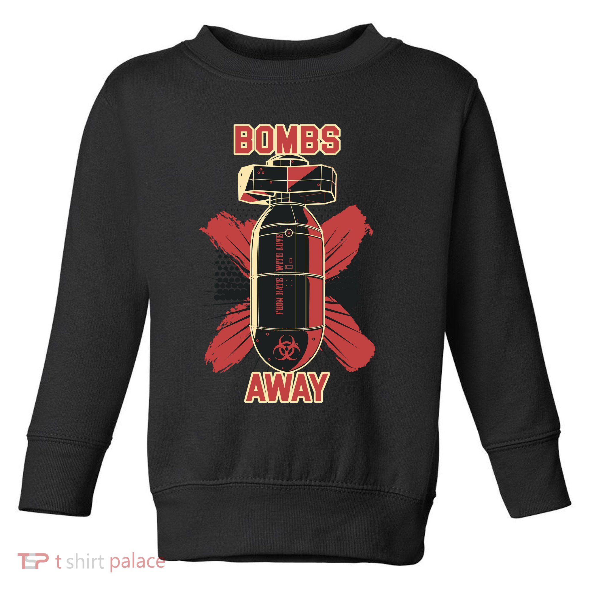 Bombs Away Trash Polka Toddler Sweatshirt