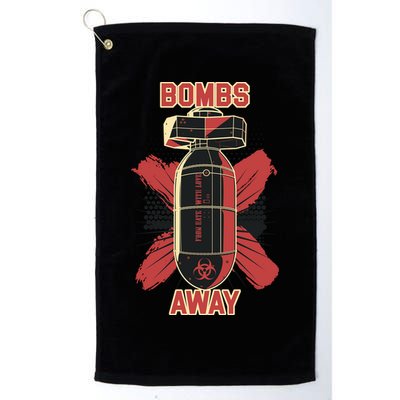 Bombs Away Trash Polka Golf Towel