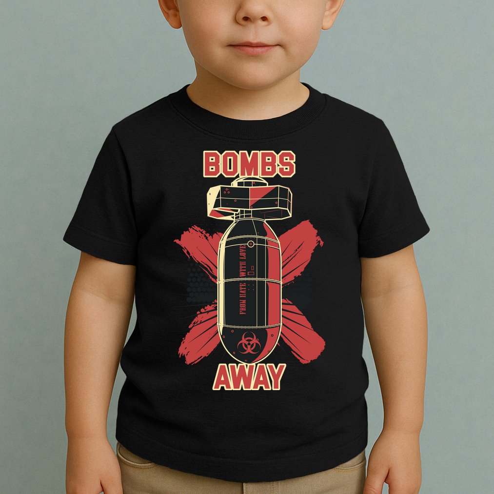 Bombs Away Trash Polka Toddler T-Shirt