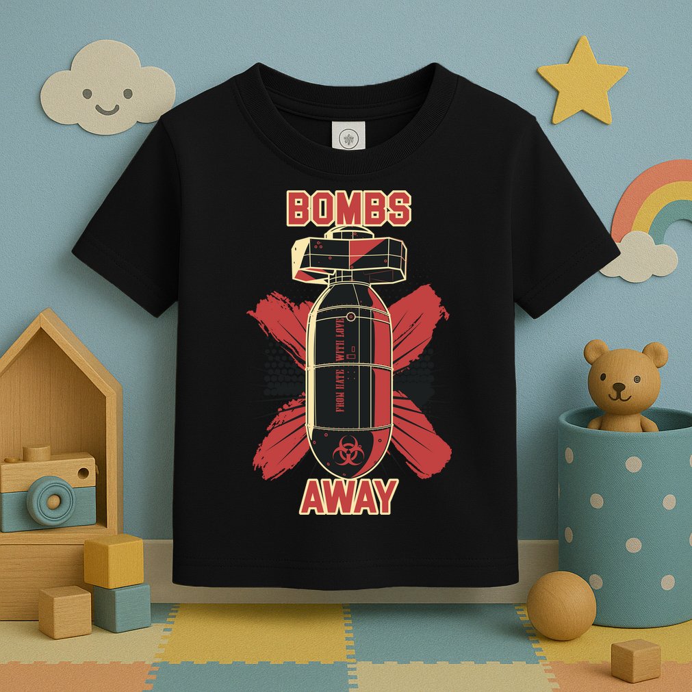 Bombs Away Trash Polka Toddler T-Shirt