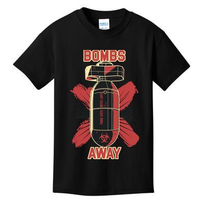 Bombs Away Trash Polka Kids T-Shirt