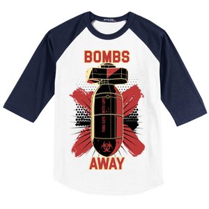 Bombs Away Trash Polka Baseball Sleeve Shirt