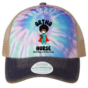 Black Ortho Nurse Making A Difference Black History Nursing Gift Legacy Tie Dye Trucker Hat