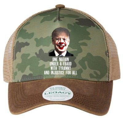 Biden One Nation Under A Fraud Legacy Tie Dye Trucker Hat