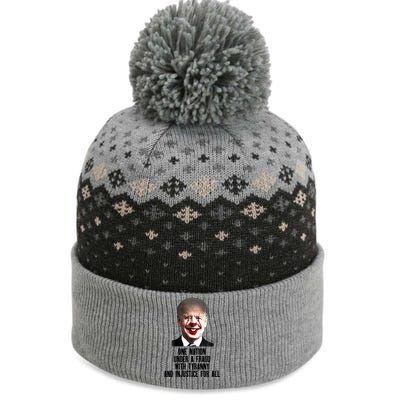 Biden One Nation Under A Fraud The Baniff Cuffed Pom Beanie