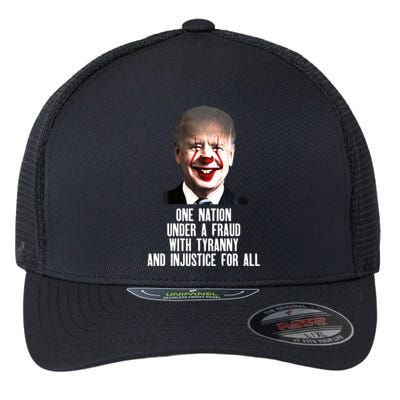 Biden One Nation Under A Fraud Flexfit Unipanel Trucker Cap