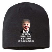 Biden One Nation Under A Fraud Sustainable Beanie