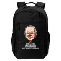 Biden One Nation Under A Fraud With Tyranny Daily Commute Backpack