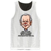 Biden One Nation Under A Fraud With Tyranny Mesh Reversible Basketball Jersey Tank