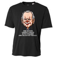 Biden One Nation Under A Fraud With Tyranny Cooling Performance Crew T-Shirt