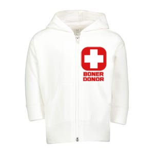 Boner Donor Toddler Zip Fleece Hoodie