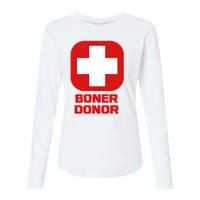 Boner Donor Womens Cotton Relaxed Long Sleeve T-Shirt