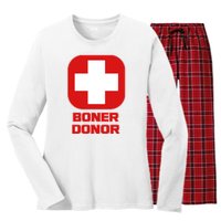 Boner Donor Women's Long Sleeve Flannel Pajama Set 