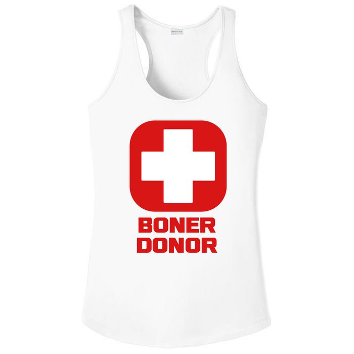 Boner Donor Ladies PosiCharge Competitor Racerback Tank