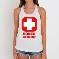 Boner Donor Women's Knotted Racerback Tank