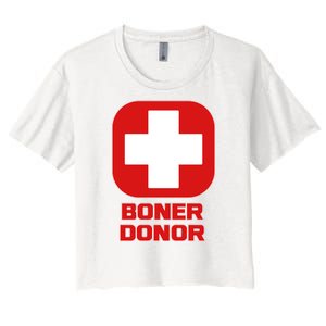 Boner Donor Women's Crop Top Tee