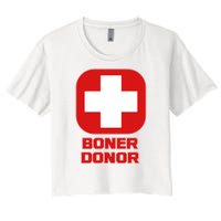 Boner Donor Women's Crop Top Tee