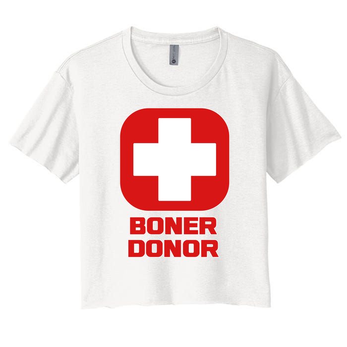 Boner Donor Women's Crop Top Tee