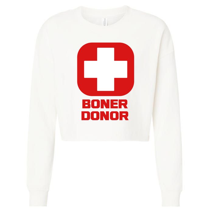 Boner Donor Cropped Pullover Crew