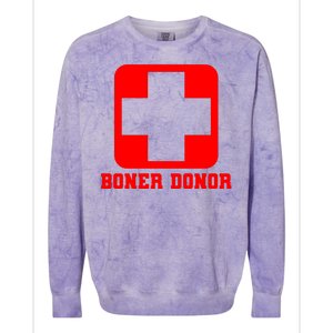 Boner Donor Adult Humor Colorblast Crewneck Sweatshirt