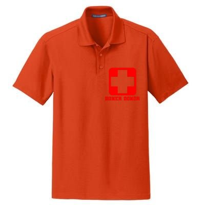 Boner Donor Adult Humor Dry Zone Grid Polo