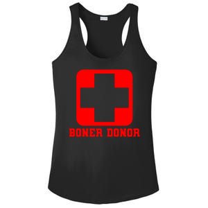 Boner Donor Adult Humor Ladies PosiCharge Competitor Racerback Tank