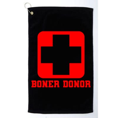 Boner Donor Adult Humor Platinum Collection Golf Towel