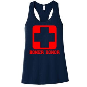 Boner Donor Adult Humor Women's Racerback Tank