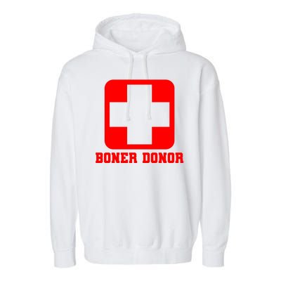 Boner Donor Adult Humor Garment-Dyed Fleece Hoodie