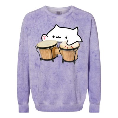 Bongo Cat Colorblast Crewneck Sweatshirt