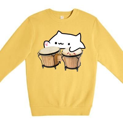 Bongo Cat Premium Crewneck Sweatshirt