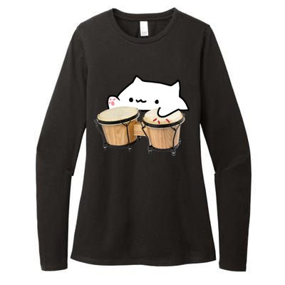 Bongo Cat Womens CVC Long Sleeve Shirt