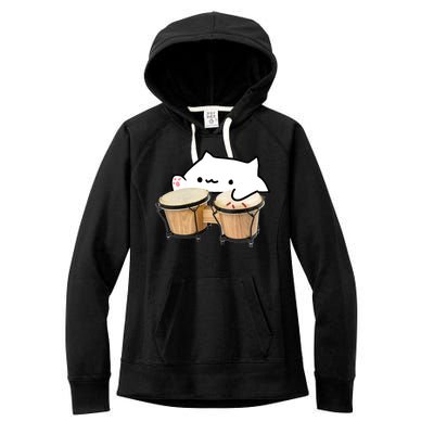 Bongo Cat Women's Fleece Hoodie