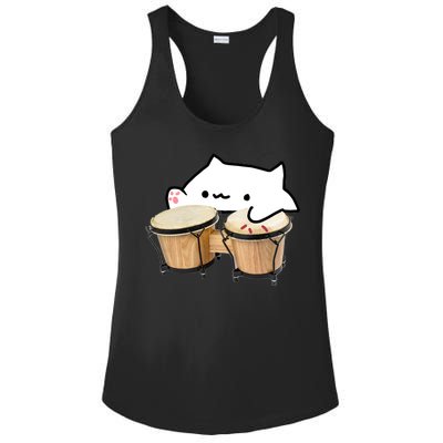 Bongo Cat Ladies PosiCharge Competitor Racerback Tank