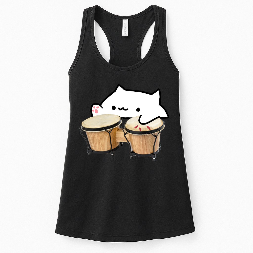 Bongo Cat Womens Tank Top