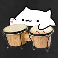 Bongo Cat Golf Towel