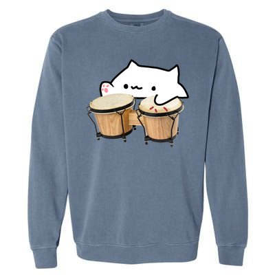 Bongo Cat Garment-Dyed Sweatshirt