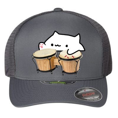 Bongo Cat Flexfit Unipanel Trucker Cap