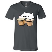 Bongo Cat V-Neck T-Shirt