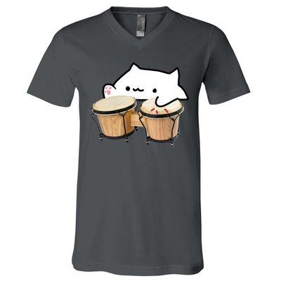 Bongo Cat V-Neck T-Shirt