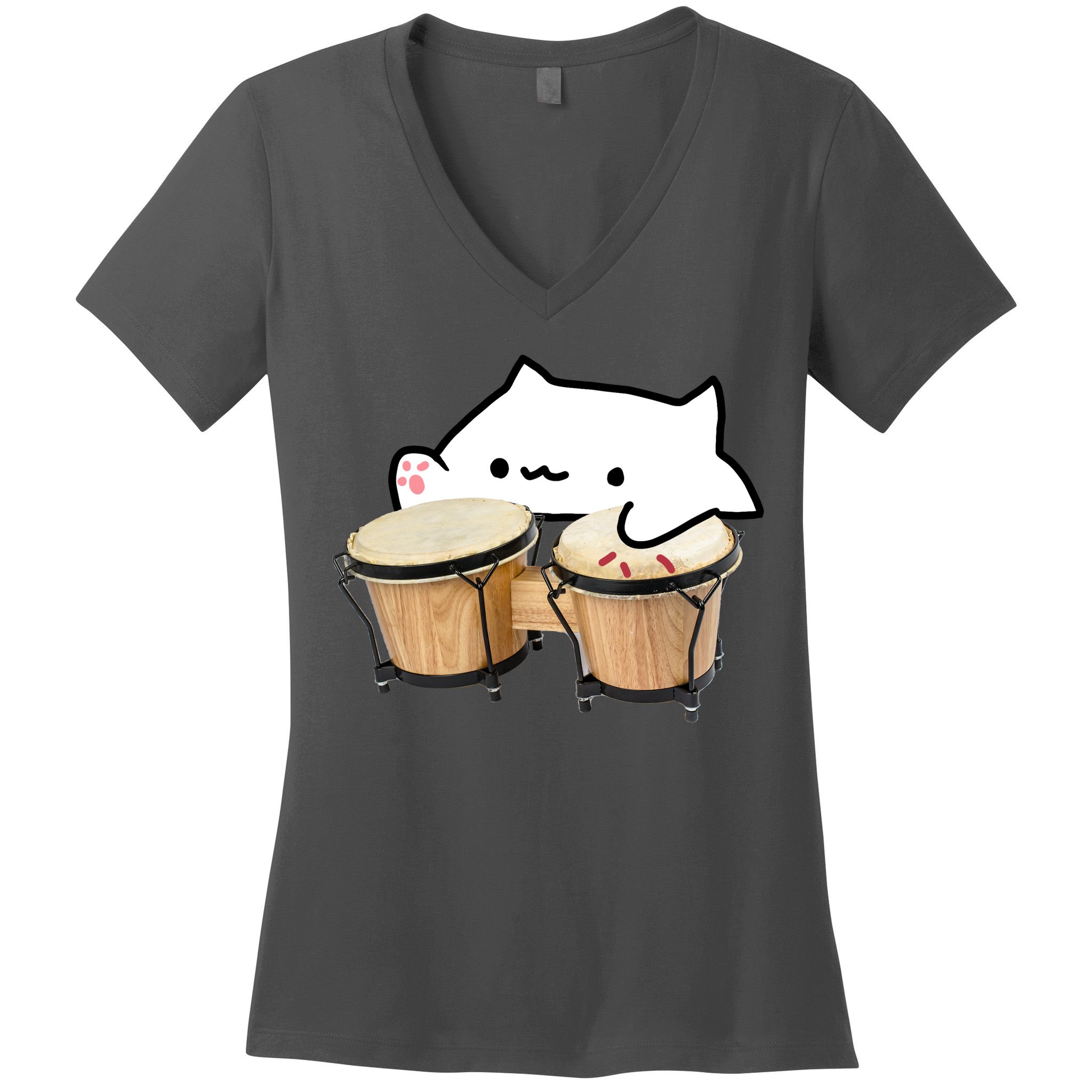 Bongo Cat Women's V-Neck T-Shirt