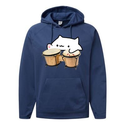 Bongo Cat Performance Fleece Hoodie