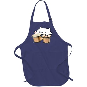 Bongo Cat Full-Length Apron With Pockets