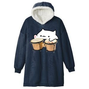 Bongo Cat Hooded Wearable Blanket