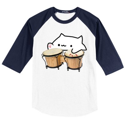 Bongo Cat Baseball Sleeve Shirt